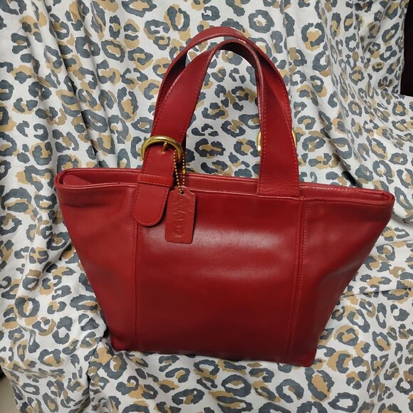 ❤️ COACH Red 4133 Waverly Bag + Red Coach Fob - Picture 8 of 10